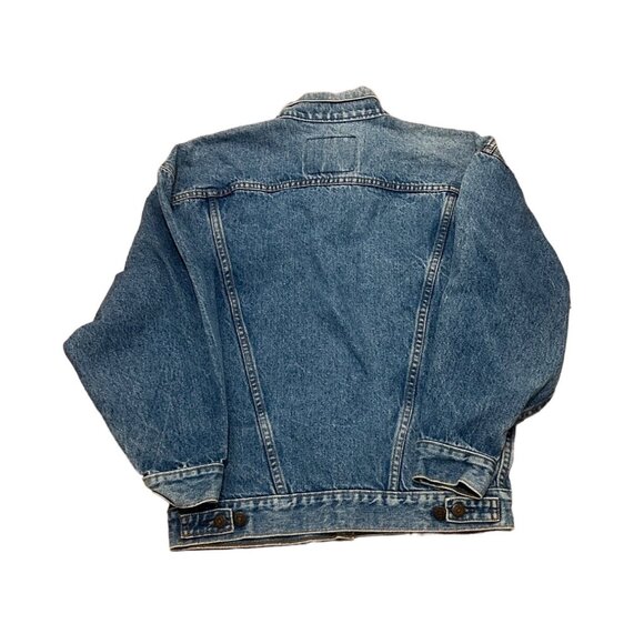 Vintage Levi's 77930-1206 Blue Denim Trucker Jacket Made in USA Size Small - Picture 2 of 7
